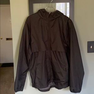 Black light rain jacket